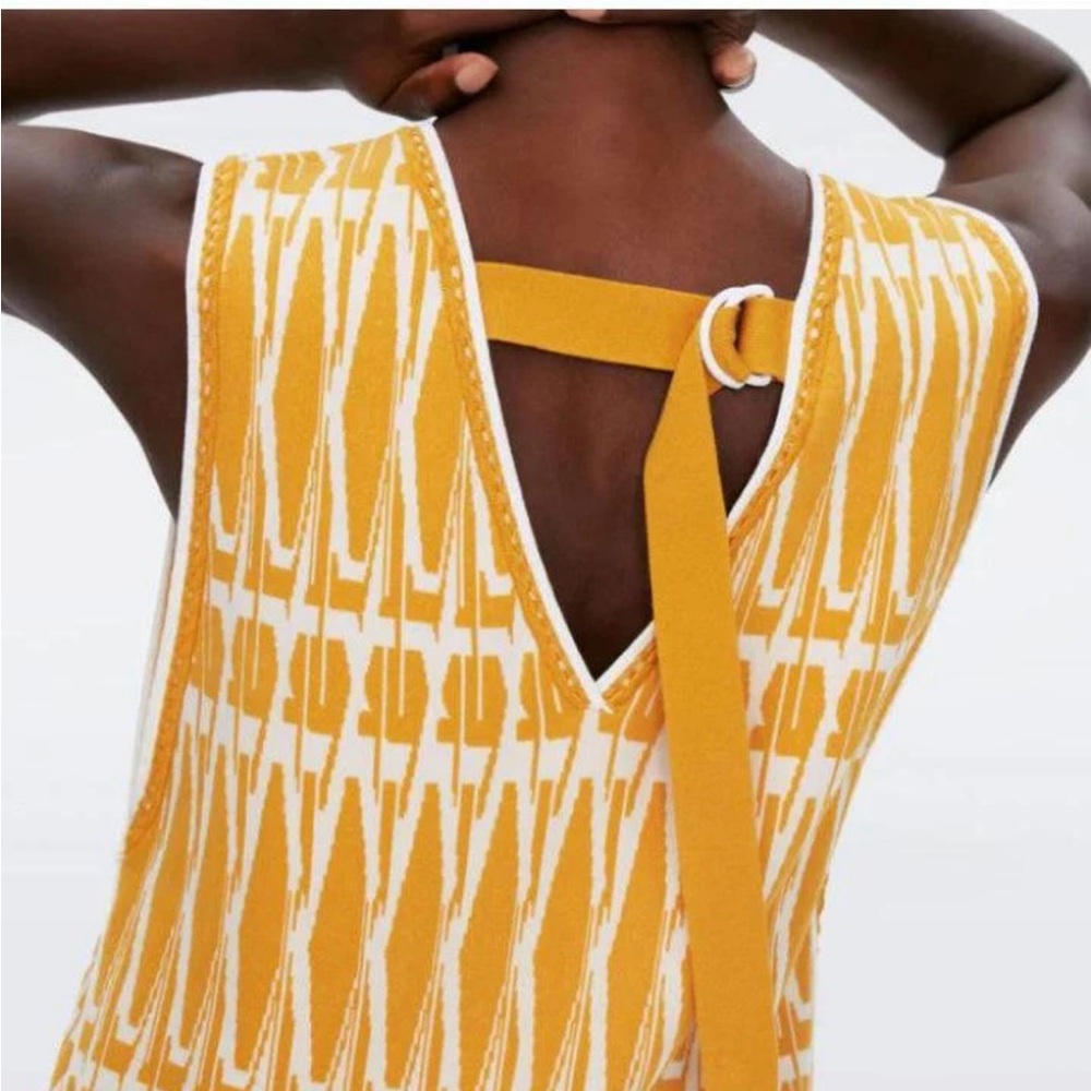 EUC DVF Reilly Dress in Marigold